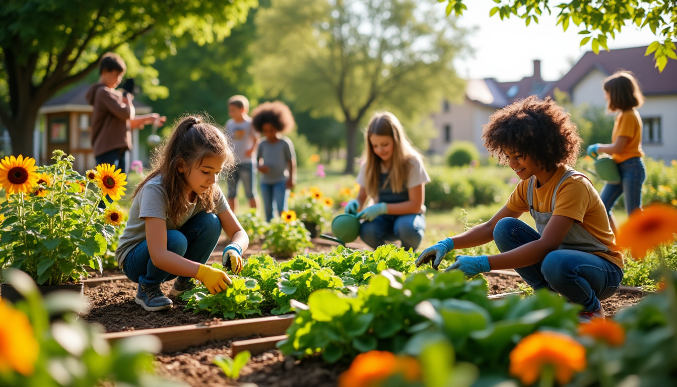 découvrez comment les élèves de clémence s'initient au jardinage dans un jardin partagé, situé à proximité de cholet. une expérience enrichissante qui allie apprentissage et respect de l'environnement.