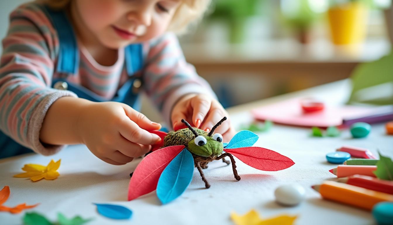 découvrez comment créer facilement un insecte en bricolage pour vos enfants avec des étapes simples et des matériaux accessibles, parfait pour une activité ludique et éducative.