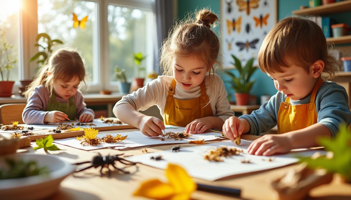 découvrez des idées créatives et ludiques pour initier les enfants de maternelle au bricolage avec des insectes, stimulant leur imagination et leur apprentissage.